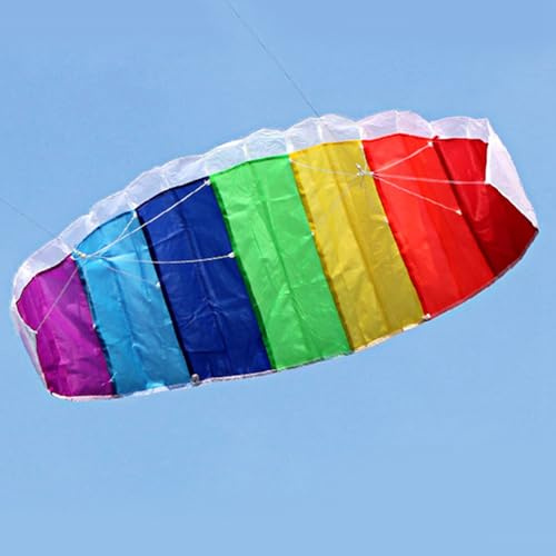Generic Professional Stunt Power Kite Unique Multi-color Dual Line Outdoor Toy, Lightweight and Foldable, Ideal for Beach