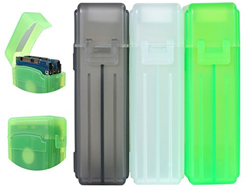 Ksb 6,3 cm SSD hard disk drive della scatola di custodia per disco a stato solido, confezione da 3 colori assortiti (plastica) Grey/White/Green S