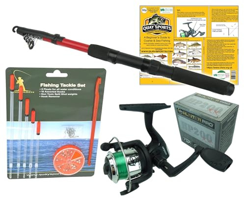 Roddarch Junior Fishing Set with Rod Reel & Tackle Set