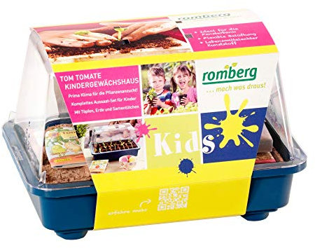 Romberg 14094205 Kinder-Gewächshaus Tom Tomate (Zimmergewächshaus), Farbe:Navy