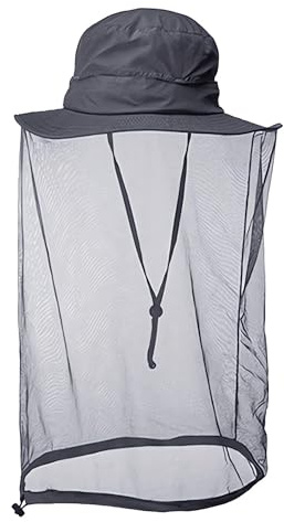 cappello con zanzariera per la testa - Cappello da sole ad asciugatura rapida con rete per uomini e donne,maschera di protezione da zanzare,insetti e api,per attività all'aperto,pesca,escursionismo