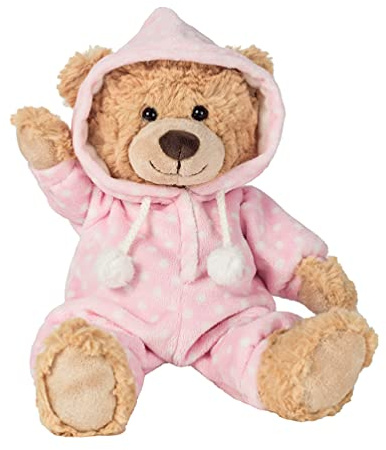 Teddy Hermann 91386 Teddy Bear Pigiama Orsetto rosa 30 cm, peluche