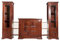 MASSIVMOEBEL24.DE | Oxford Wohnwand aus Massivholz #600 | Akazienholz - Nougat, lackiert | Kolonialstil | 316x39x200 cm | massives Sideboard aus Vollholz