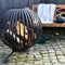 windschief-living Landhaus Feuerkorb, Feuerschale, Feuerball Marco schwarz