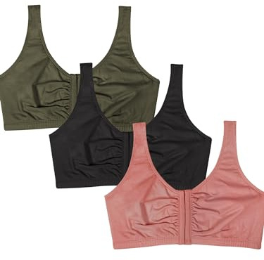 Fruit of the Loom Soutien-gorge de sport avec fermeture sur le devant pour femmes, 120