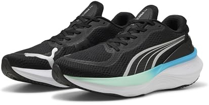 PUMA Unisex Scend Pro 2 Straßen-Laufschuh, Black Mint Melt Speed Blue, 43 EU