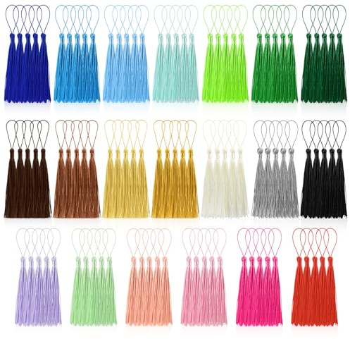 BOUBONI Lot de 100 mini pompons doux et soyeux faits à la main pour la fabrication de bijoux avec boucles pour loisirs créatifs, accessoires, décoration de robe - 20 couleurs