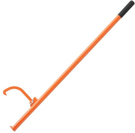 VEVOR Cric à bûches 1510 mm, lève-bûches de diamètre 81 cm, lève-Tronc d'arbre en Acier Robuste avec Crochet d'inclinaison réglable, Outil d'exploitation forestière, pour Rouler et serrer Les bûches