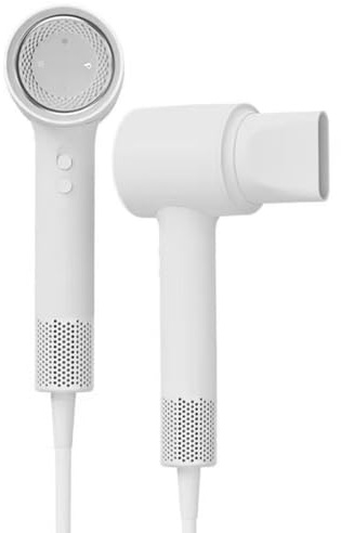 2025 Nuevo Secador de Pelo Profesional Ionico con Boquilla de Cabeza Hair Dryer Portatil de 3 Tenperaturas 1600W Tecnología IA y 200 Millones de Iones Negativos para Hogar,Viaje,Gimnasio (Blanco)