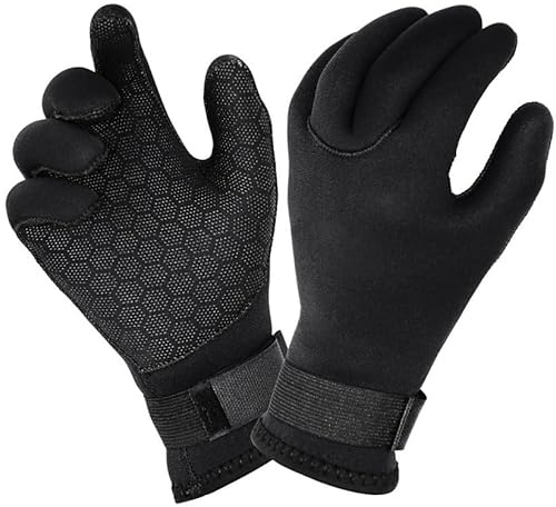 HPLSZCN Guanti da Immersione in Neoprene 2mm, Guanti da Surf e Muta Termica, per Uomini e Donne (M)