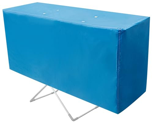 JEJUWE Heated Clothes Airer Drying Cover Electric Heated Folding Clothes Dryer Airer Cover for Saving Dry Time and Energy Consumption(blue)
