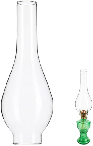 FUTUREORYY Pantalla Transparente Para Lámpara De Aceite Chimenea De Cristal Para Lámpara De Queroseno Cubierta De Repuesto Resistente Al Viento Estilo Retro Para Uso En Interior