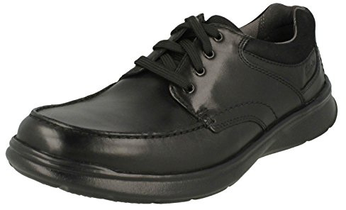 Clarks Men's Cotrell Edge Oxford, Black Blk Smoothlea, 10.5 UK