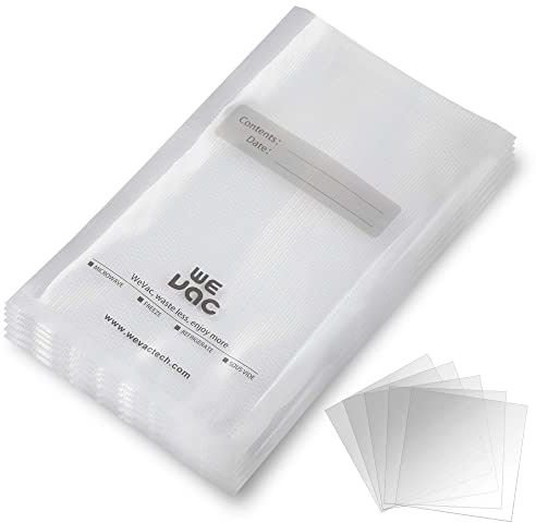 Wevac Vacuum Sealer Bags 100 Gallon 11x16 Inch for Food Saver, Seal a Meal, Weston. Commercial Grade, BPA Free, Heavy Duty, Great for vac storage, Meal Prep and Sous Vide