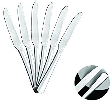 Mr. Spoon 6 Cuchillos de Fruta Acero INOX. Colección Minimal 19,5 x 1,95 cm