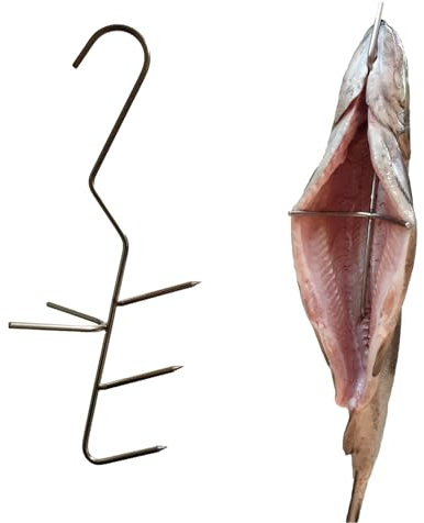 AlcoFermBrew Hooks for Smoking Fish x 10 pcs | Hooks for Fish Fillet | Meat Hooks | Smoking Hooks | Smoker Hooks | Butcher Hooks