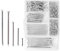 250 Assorted Flat Head Nails Perfect for Wood and Hanging Pictures, Long, Medium and Small Wall Nails for DIY and Crafts, Home Décor, Woodwork, Furniture and Construction, Silver