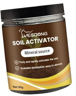 Folpus Soil Amendments Soil Activator Soil Activated Treasure Soil Conditioner for Potting Mix Lawns,Growing Vegetables Gardens, 60g