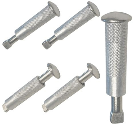 Verankerungsschrauben Ankerschrauben für Plane Ankerbolzen für Poolabdeckungen 5Stk Pooldübel Bolzenanker 100% Edelstahl (Stahl-Aluminium) Rostfrei Versenkbare 16 x 65mm (5)