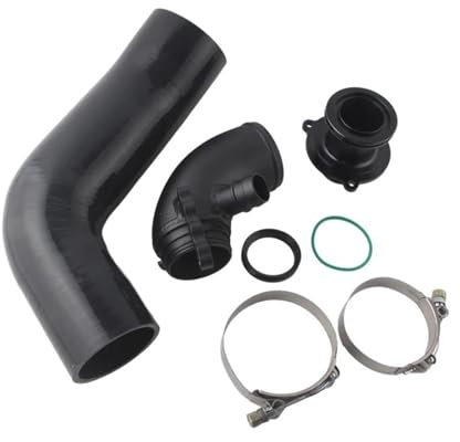 Tubo Entrada Aire Coche Manguera Entrada Silicona Para Skoda Para Octavia MK3 1,8 T 2,0 T, VRS 5E 1,8 T 2,0 T Codo Entrada Turbo Silenciador Turbo Eliminar Manguera Admisión Aire(Negro)