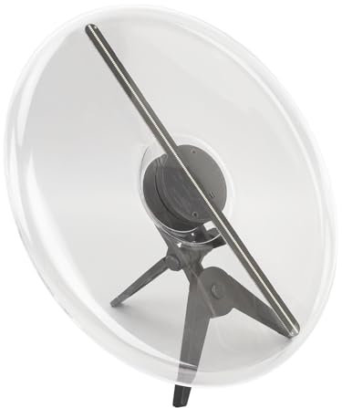 Ventilateur D'hologramme 3D, 1300 TR/Min, Projecteur Holographique 3D, luminosité Normale avec 224 Perles LED, pour Halloween, Bar, Casino, Fête (Prise UE 100-240V)