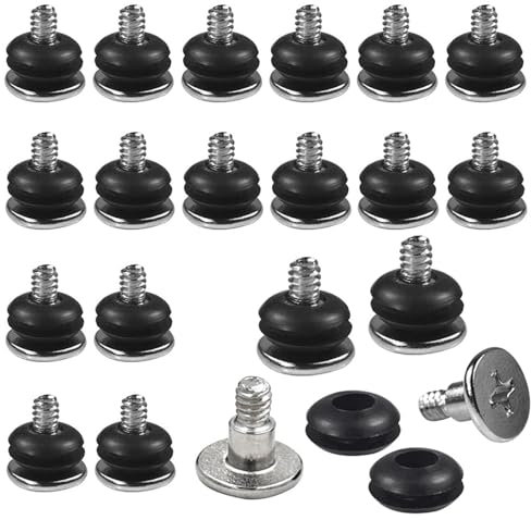 Stoßdämpfung, 20 Stück Stoßfeste Schrauben, mit Gummi Unterlegscheiben,Computer für Gehäuse,Gehäuse Stoßfeste schrauben, Stoßfeste Stoßdämpfungsschrauben, Für Festplatte Computer