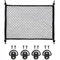 CATOR Rete Bagagliaio Auto con 4 Ganci, Rete Portaoggetti Auto Rete Elastica Bagagliaio Rete Bagagliaio Auto, Rete Bagagliaio per Auto 70×50cm può Essere Estesa Fino 120×80cm per SUV e Camion
