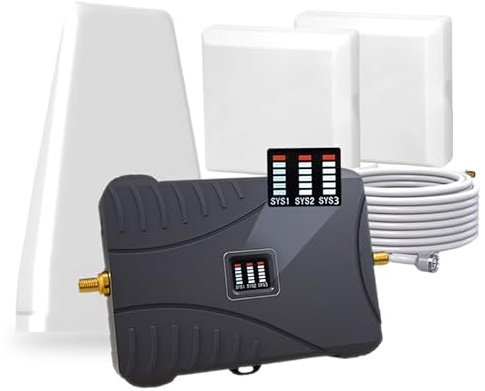 Cell Phone Booster for Home & Multi-Room,Up to 7,000 sq ft,Cell Phone Signal Booster for Band 5/12/13/17,Boost 5G 4G Data for All U.S. Carriers FCC Approved Cell Signal Booster