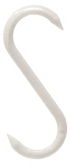100 Biltong Plastic S-Hooks ā 3ā x 1ā Meat Hanging Hooks for Drying & Smoking Meat | Make DIY Biltong Jerky | BBQ in Style w/ our Sausage Butcher S-Hooks (White)