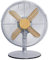 Russell Hobbs RHMDF1201WDG 12 Inch Scandi Electric Desk Fan, 3 Speed Settings, Oscillating Fan and Adjustable Tilt, 45W, Grey and Wood Effect
