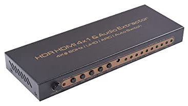 HDR V2.0 HDMI 4X1 e audio estrattore 4K a 60Hz/UHD/ARC/interruttore automatico