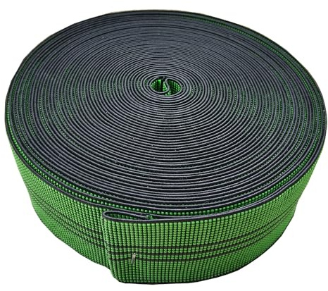 AngYang23 Upholstery Elastic Webbing Stretch Latex Band Furniture Repair DIY Modification Sofa Chair Couch Material Replacement (Green 5cm 10m)