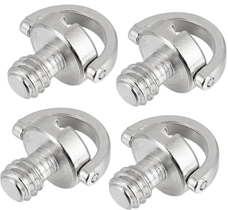 Hemobllo 8pcs Viti Per Fotocamere Viti Di Fissaggio Per Monopods Treppiedi E Piastre A Sgancio Rapido Costruzione In Ferro Robusto Montaggio E Uso