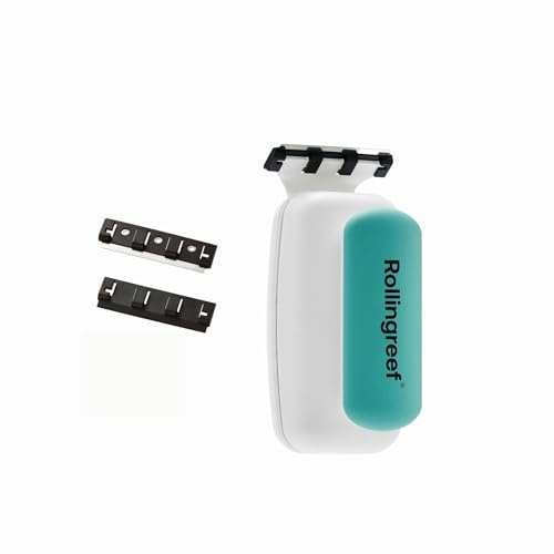 Rollingreef Aimant Aquarium Nettoyage, Lame en Caoutchouc Exclusive, Aimant Brosse pour Aquarium, L
