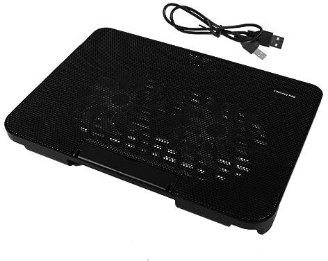 TINEASUR Radiatore Di Raffreddamento Per Laptop Da 14-15 6 Pollici Supporto Per Computer Portatile Con 2 Ventole Basso Consumo Energetico Facile Installazione Nero
