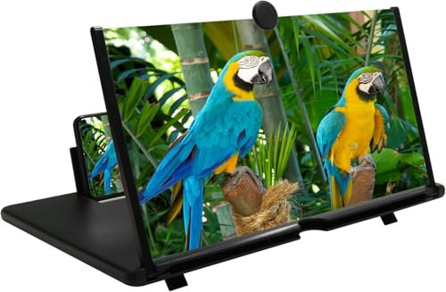 Chililon Lupa de Pantalla, 18 Pulgadas HD Amplificador Pantalla movil, para Todos los Smartphones, antiluz Azul Lupa de Pantalla 3D para Ver vídeos de películas