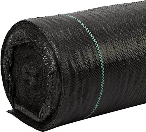 SAFWELAU Géotextile Gravier Tissu de Lutte Contre Les Mauvaises Herbes Membrane Anti-Mauvaises Herbes pour Les allées de Parterre de Fleurs de Jardin de patios(2x5m)