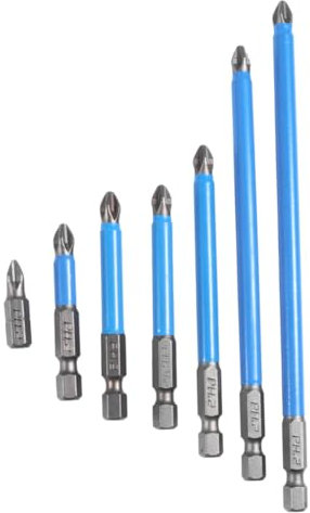 DIYEAH 7 Pièces bits de lot tournevis cruciforme lot de vis cruciformes bit de tournevis lot de vis antidérapantes