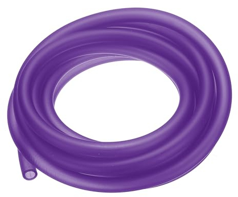 YELARXI Fuel Line Hose Tube, Petrol Fuel Gas Line Pipe Hose Tubing, 1/4 ID 9.9 ft Fit for Small Engine String Trimmer Chainsaw Blower Lawn Mower and Other Power Tools (Purple)