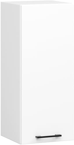 AKORD | Armoire de Cuisine Suspendue - Oliwia W30 H720 | Armoire à 1 Porte de Rangement | 30 x 30 x 72 cm | Blanc