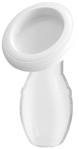 KOAHDE Tiralatte manuale in silicone,Tiralatte manuale in silicone morbido forte,Breast Pump e collettore di latte,Estrattore di latte trasparente,Pompa per l'allattamento al seno