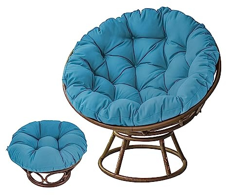 Genérico Cojín para Silla de Exterior Suave y Grueso para Columpio (Color: Azul tamaño: 100 x 100 cm)