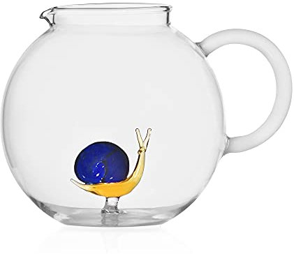 Ichendorf Milano Brocca Chiocciola | Collezione Animal Farm | 240 cl | Vetro Borosilicato | Fatto a Mano