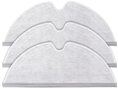 Chuancheng 3 Stück Wischtücher für Roborock S5, S5 MAX, S6, S6 Pure, S6 MaxV, Q7 Max, Q7 Max+,Q8 Max, Q8 Max+, Q5 Pro, Q5 Pro+, S60, S65, S50, S55, E25, E35 Staubsaugerzubehör