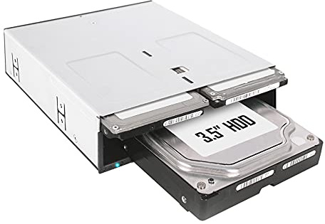 ICY DOCK 3 Bay 2 x 2.5” & 1 x 3.5” SATA HDD/SSD Hot Swap Backplane Docking Enclosure for 5.25” Bay | flexiDOCK MB095SP-B