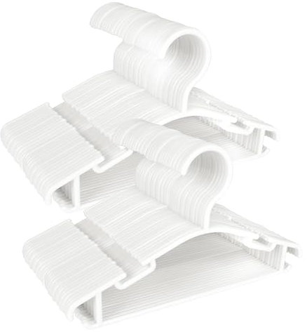 Baby Coat Hangers for Clothes 40 Pack Toddler White Hanger, Kids and Childrens Hangers for Closet