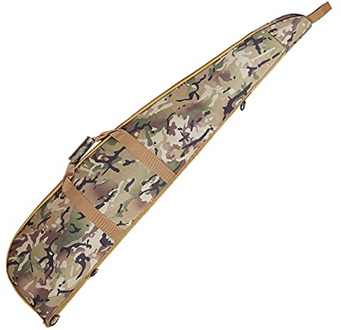 ECOMMUR Funda Camuflaje (Camo) para carabinas, Rifles, escopetas y Armas largas en General con Hueco para Visor. Longitud: 120 cm.