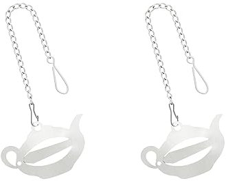 teeverliebt 2 porte-filtre à thé en acier inoxydable I Support pour filtre à thé I Porte-filtre I Pince à sachet de thé