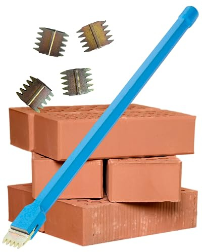 Långhandtag 1 tum scutch mejselset – med fotavtryck. 5 kammar med dubbla ändar ingår. Överlägsen styrka droppsmidd hög kolstål. Essential Builders handverktyg för murare eller stenmurare.