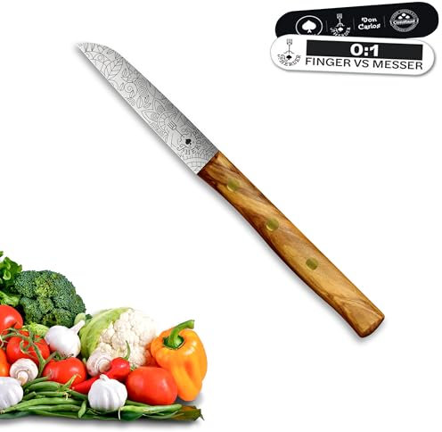 Premium Gemüsemesser - Extra Scharf, Allzweckmesser, Solingen, Schälmesser, Küchenmesser, Kneipchen, edler Holzgriff, Rostfrei